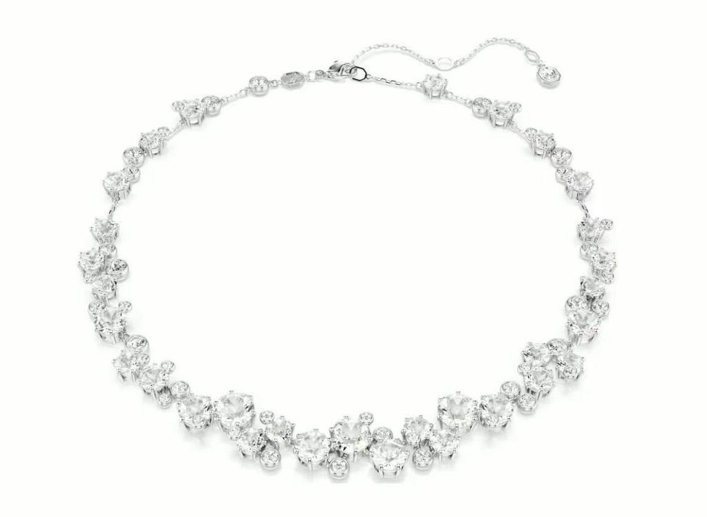 Collar Swarovski Constella Racimos Redondos Blancos