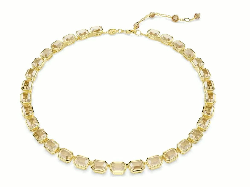 Collar Swarovski Millenia Octagonal Tono Champán