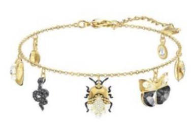 Brazalete Dijes Serpiente Escarabajo y Mariposa
