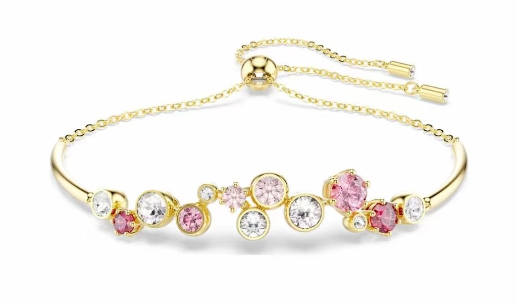 Brazalete Swarovski Constella Racimo Cristales Rosa