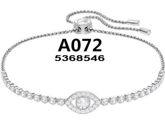 Brazalete Swarovski Symbolica plateado ojo protector