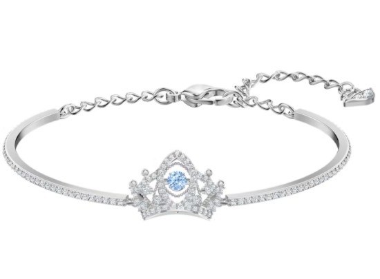 Brazalete Swarovski Corona Cristal Azul