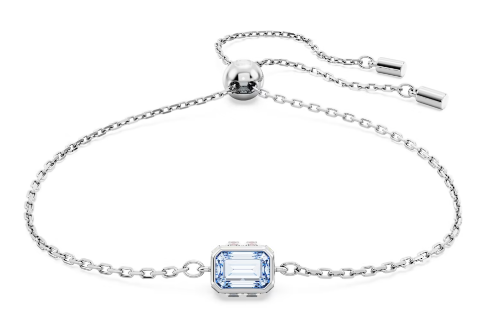 [A244-2] Brazalete Swarovski Millenia cristal celeste octagonal acabado rodiado