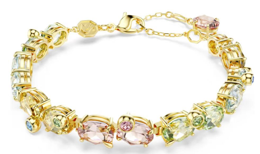 Brazalete Swarovski Tenis Multicolor Pastel