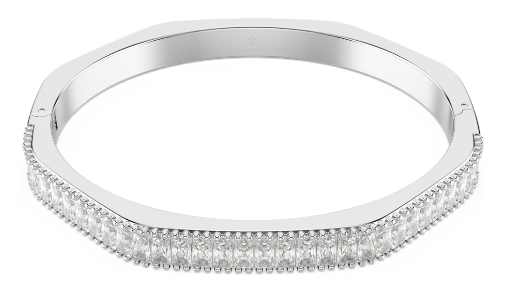 [A304] Brazalete Rígido Swarovski Dextera Cristales Blancos