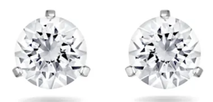 Aretes Swarovski Constella Solitario Platino