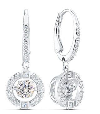 Aretes Swarovski Sparkling Dance Cristal Plata