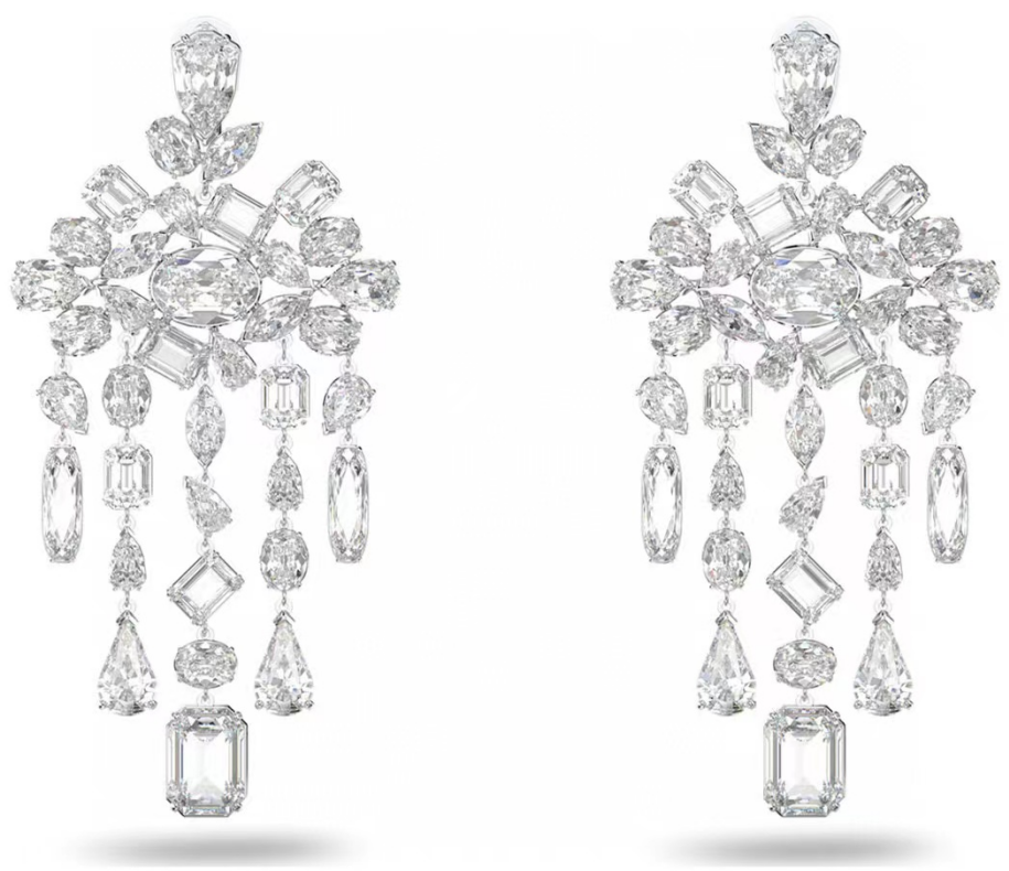 Aretes Swarovski Millenia octagonal verde individual
