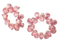 Aretes Constella Racimo Cristales Rosa