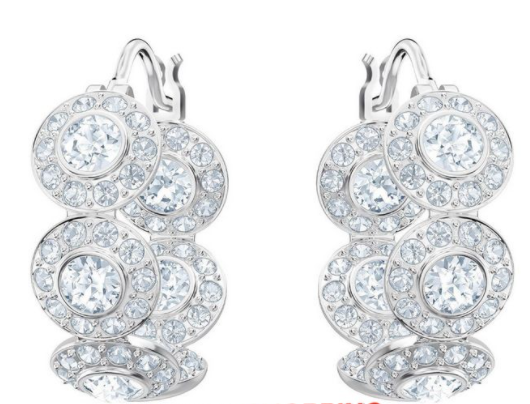 Aretes Swarovski Constella Aro Plateado