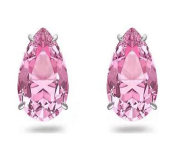 Aretes Swarovski Gota Cristal Rosa