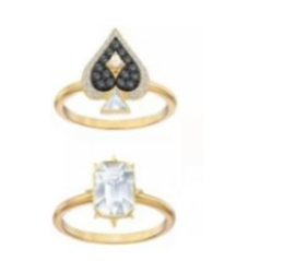 Set Anillos Apilables Pica Pavé y Solitario