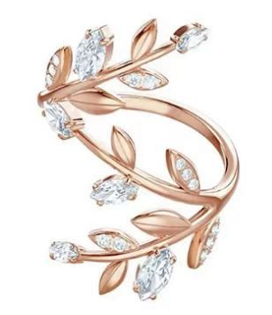 Anillo Swarovski vid envolvente oro rosa talla #7