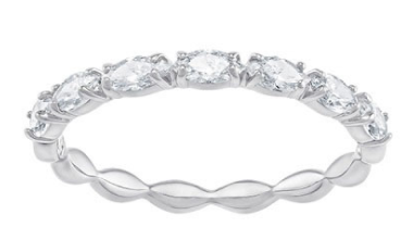 Anillo Swarovski eternity marquise rodio talla 6