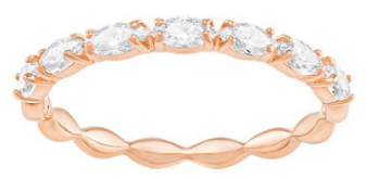 Anillo Swarovski eternity marquise oro rosa talla 7