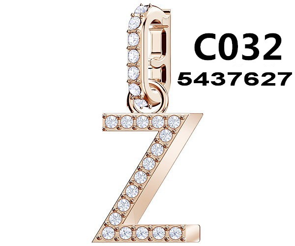 Charm Letra Z Oro Rosa Pavé