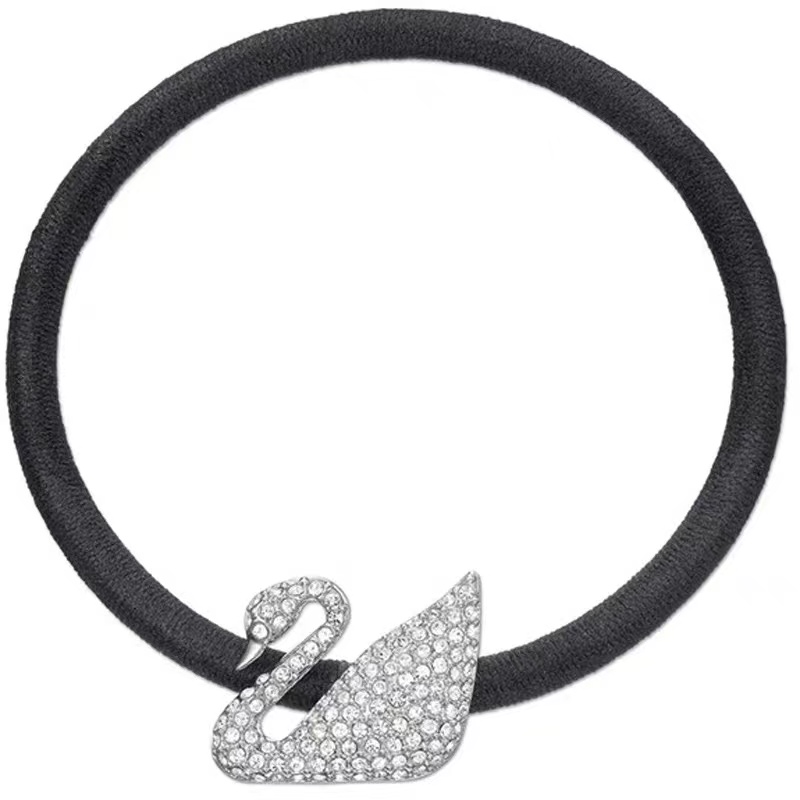 Broche Swarovski Cisne Pavé Platino