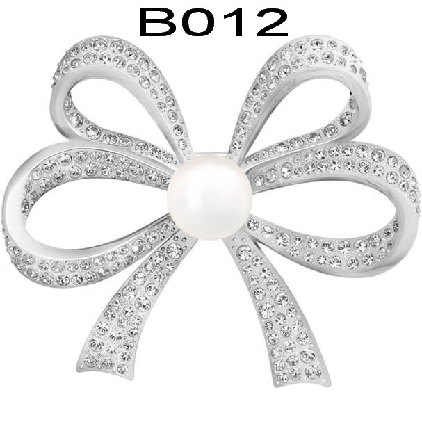 Broche Swarovski Moño Perla Central