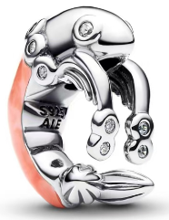 Charm clip tucán esmalte coral Pandora