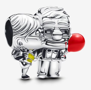[793649C01] Charm pareja con globo rojo esmaltado