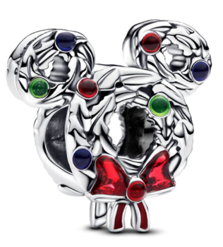 [793531C01] Charm orejas de Mickey corona navideña Disney Pandora