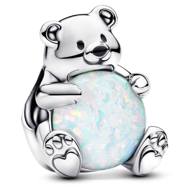 [793589C01] Charm oso de peluche con esfera nácar Pandora