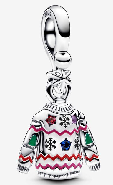 [793596C01] Charm colgante suéter navideño 2024