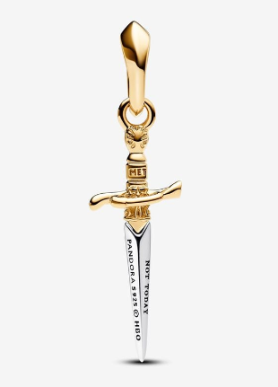 [763142C00] Charm colgante daga Not Today bicolor