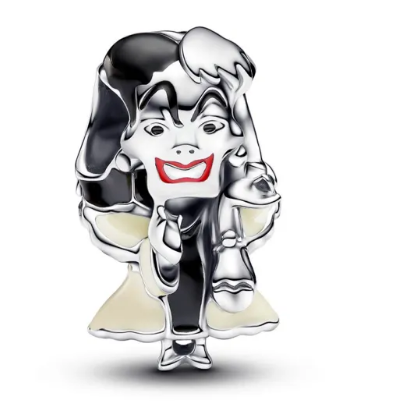 Charm Cruella de Vil abrigo esmalte crema Pandora