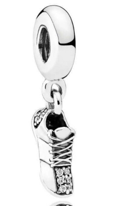 Charm colgante Pandora tenis deportivo pavé