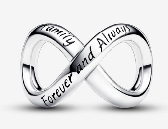 Charm Pandora infinito Family Forever and Always