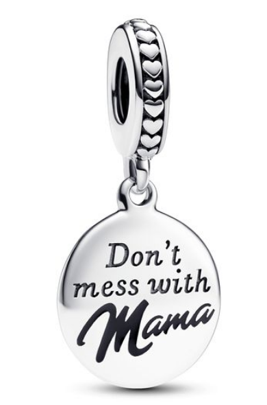 [793204C01] Charm Pandora disco grabado Don't Mess With Mama