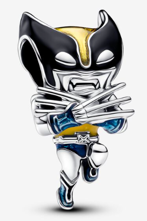 [793359C01] Charm Wolverine máscara negra y garras Pandora