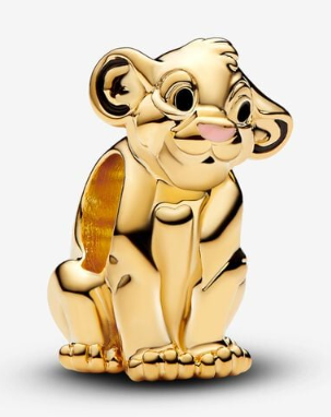 [763376C01] Charm colgante Simba cachorro Disney dorado