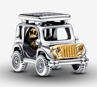 Charm colgante jeep todoterreno bicolor