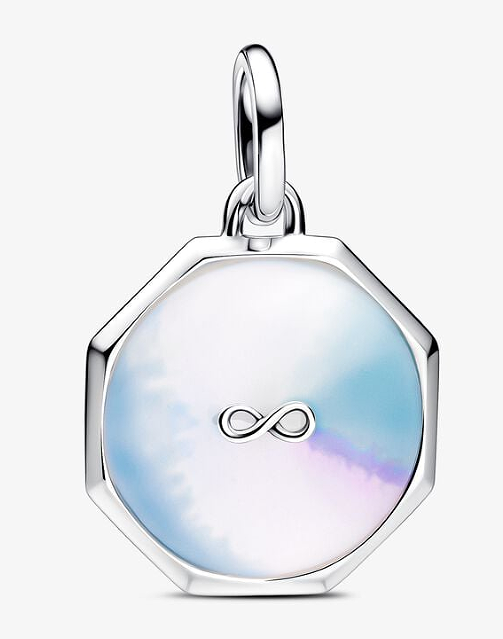 [793367C01] Charm colgante infinito octogonal nácar Pandora