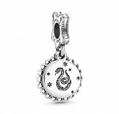 [P38] Charm colgante medallón serpiente Slytherin Harry Potter