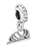 Charm colgante corona real pavé Pandora