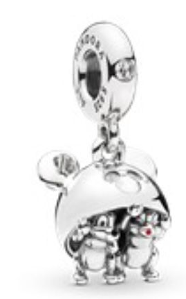 Charm colgante Chip y Dale con capucha de Mickey
