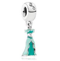 Charm colgante vestido turquesa Pandora