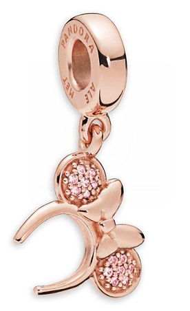 [P421] Charm colgante orejas Minnie Mouse oro rosa