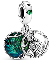 [P482] Charm colgante La Sirenita Ariel esmalte verde Disney