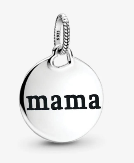 Charm colgante medalla grabada mama Pandora