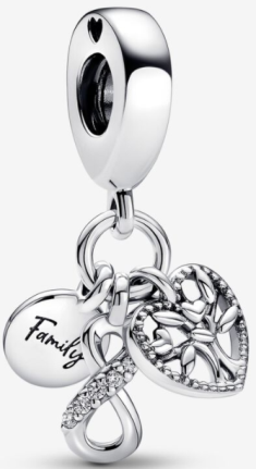 Charm colgante Family árbol e infinito Pandora