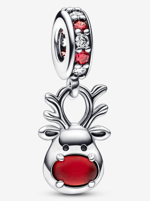 Charm colgante reno navideño Pandora