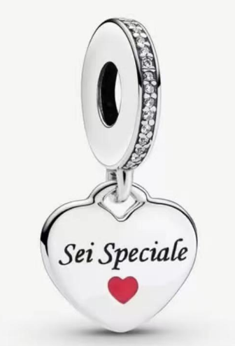 Charm colgante corazón Sei Speciale Pandora