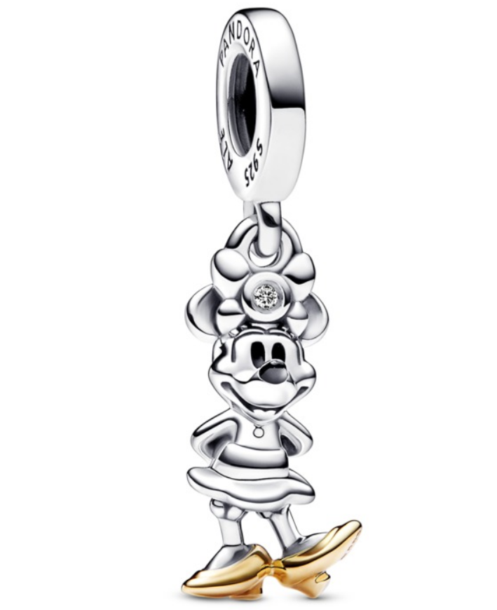 Charm colgante Minnie Mouse zapatos dorados Pandora