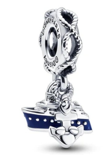 Charm colgante barco crucero Disney azul marino