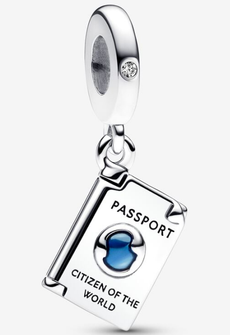 [P552] Charm colgante pasaporte Citizen of the World