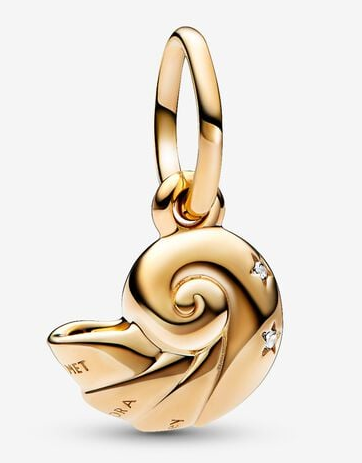 Charm colgante caracola dorada Pandora ME